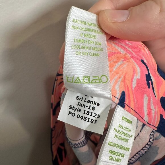 Lilly Pulitzer Ellie Shorts Size 12 Gimme Some Leg Flamingos Resort Preppy - Picture 9 of 9